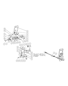 Brake Pedal Assembly Diagram and Parts List for S7237-KW 53AI8DU8050-37HP Cub Cadet Lawn Tractor